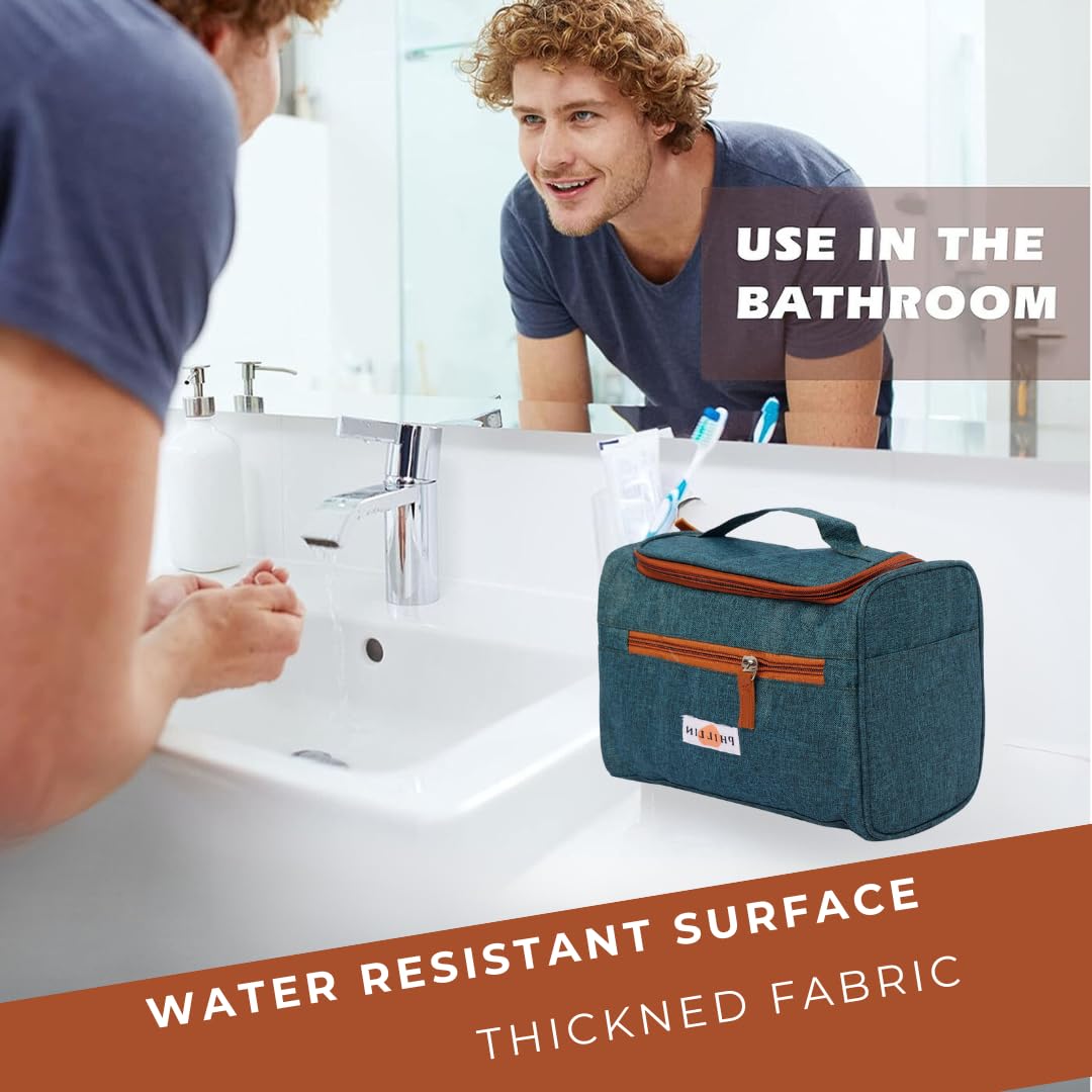 PHILLIN Bag for Men - Water Resistant Travel Pouch