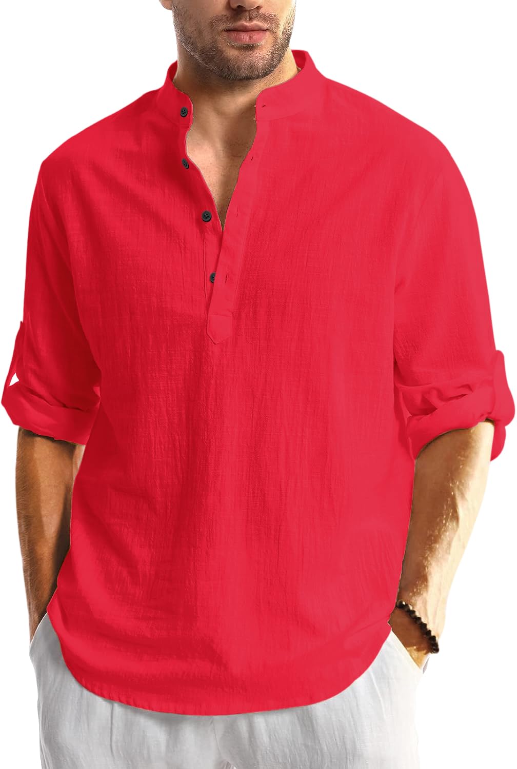 Men Solid Cotton Blend Straight Kurta Shirt Pack of 2