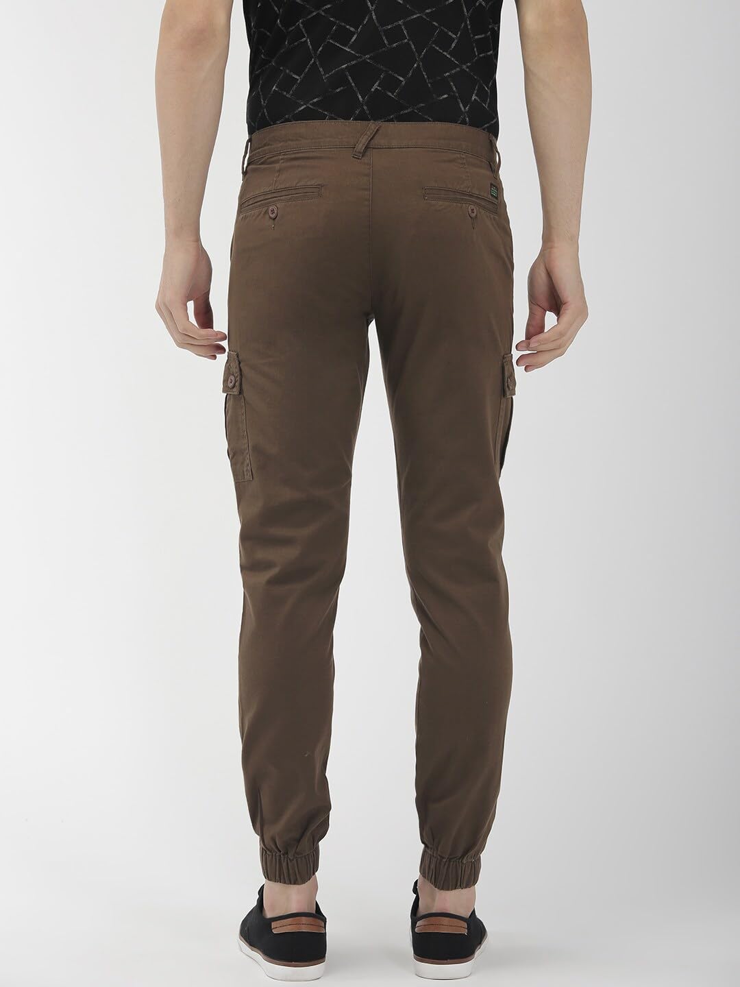The Indian Garage Co Men's Slim Fit Mid Rise Cargo Pant
