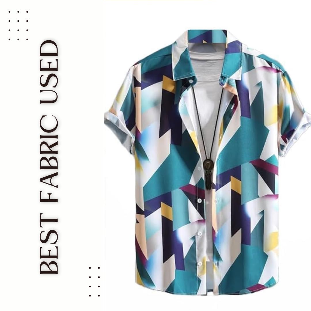 FUNKY RICH Regular Fit Shirt for Men | Half Sleeve