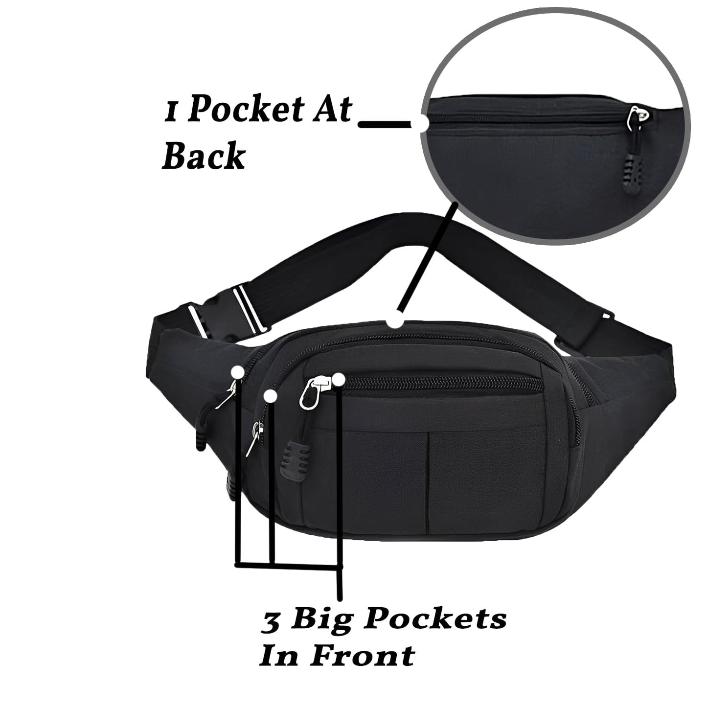 Classic Carryalls Waist Bag for Men Fanny Pack Women