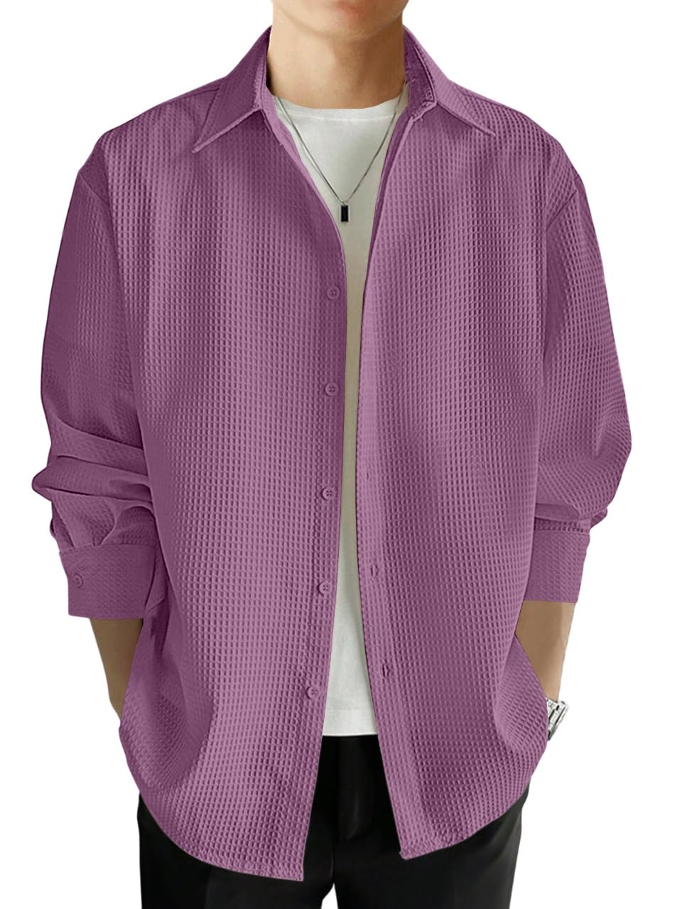 Leriya Fashion Men's Solid Regular Fit Shirt