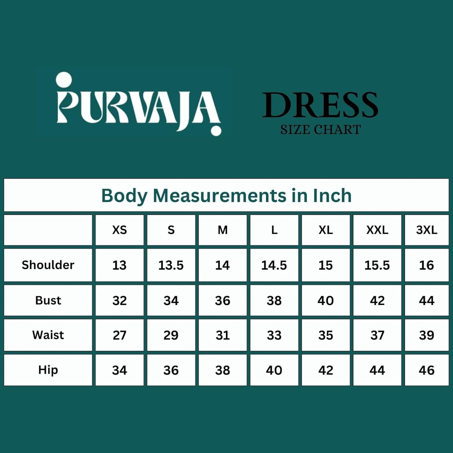 PURVAJA Women’s Fit & Flare Knee Length Dress