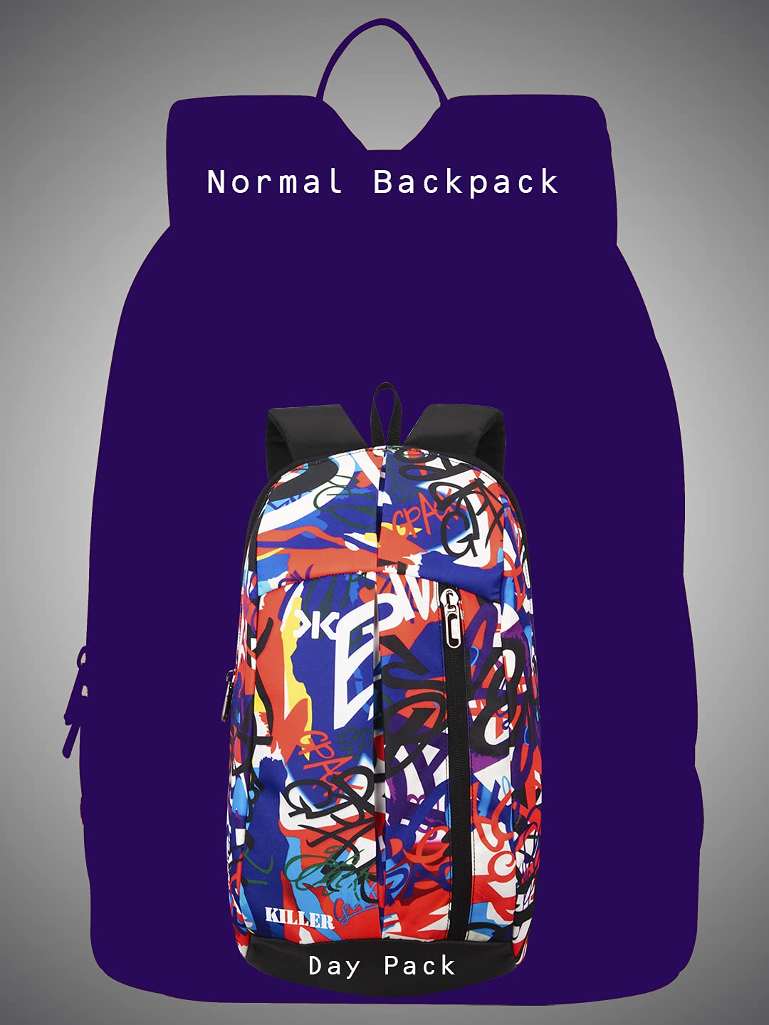 KILLER Jupiter Small Outdoor Mini Backpack 12L - alphahostel.in