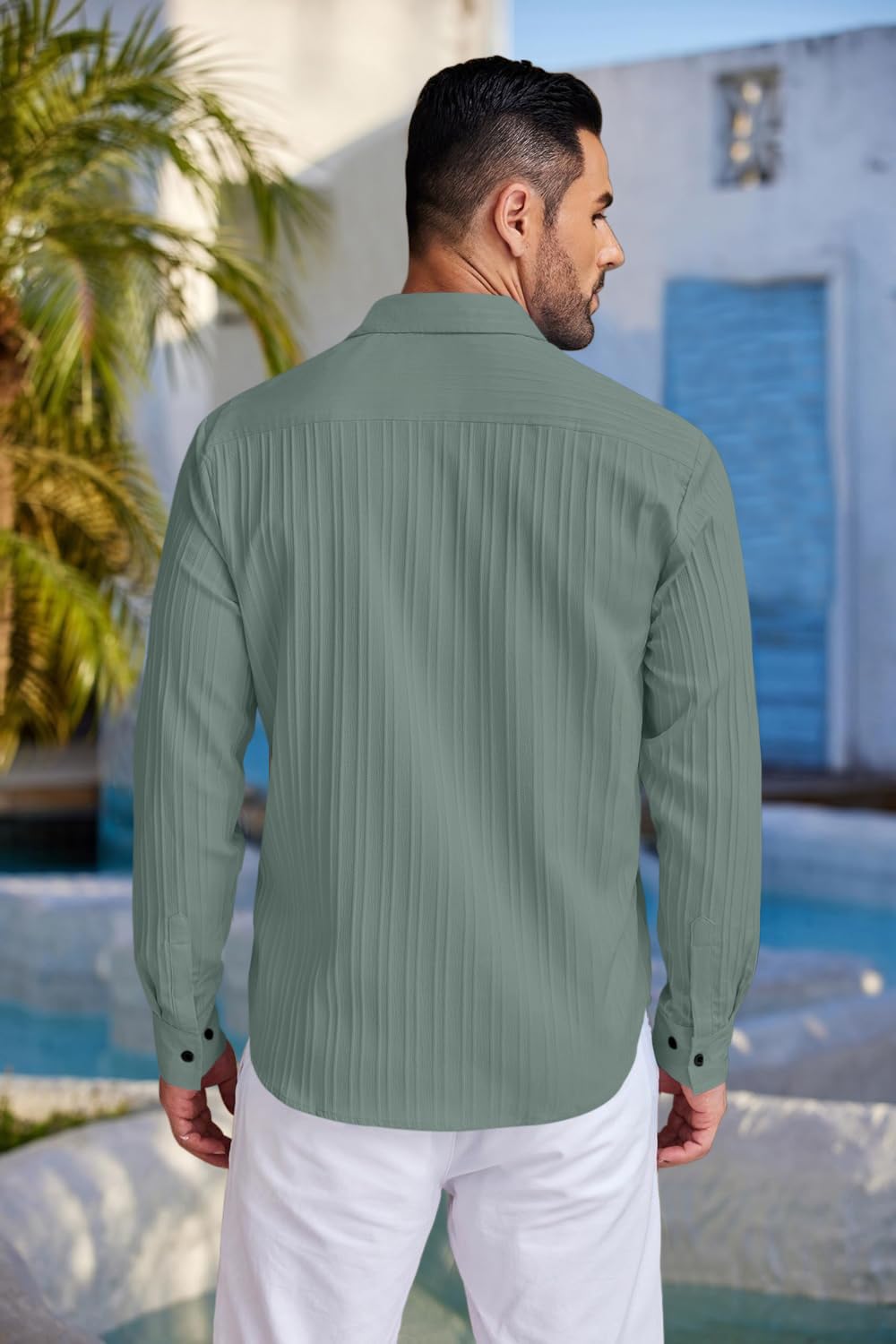 ROYALSCOUT Men's Cotton Blend Full Sleeve Short Kurta