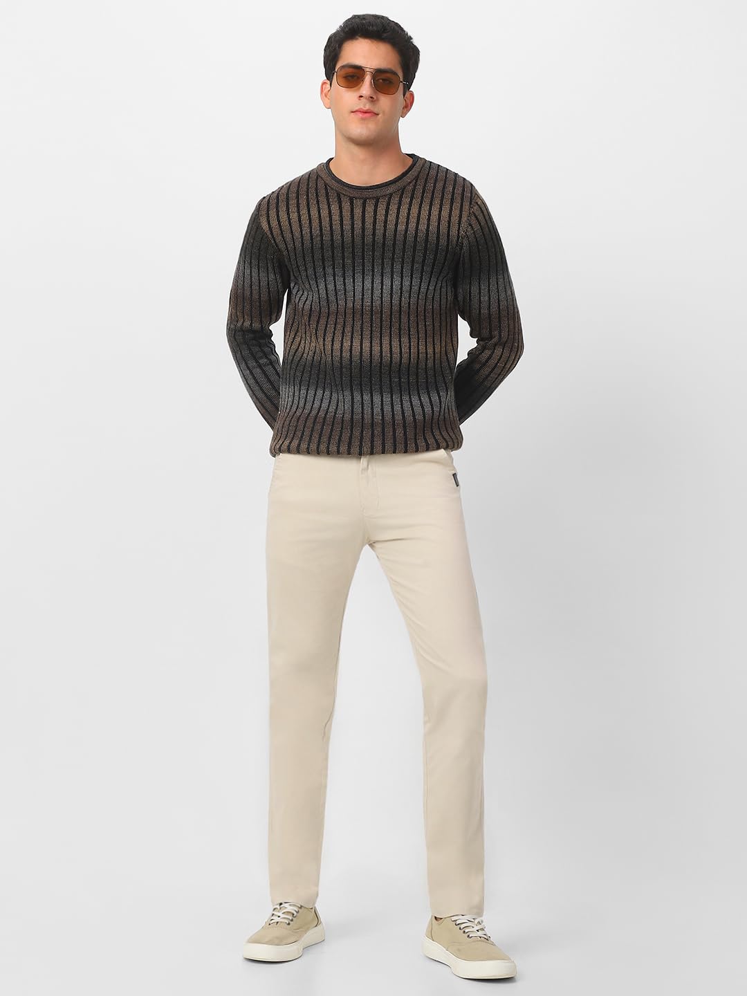 Urbano Fashion Men's Slim Fit Mid Rise Cotton Casual