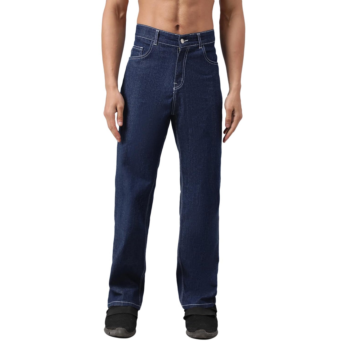 KOTTY Men’s Relaxed Fit Straight-Leg Jeans