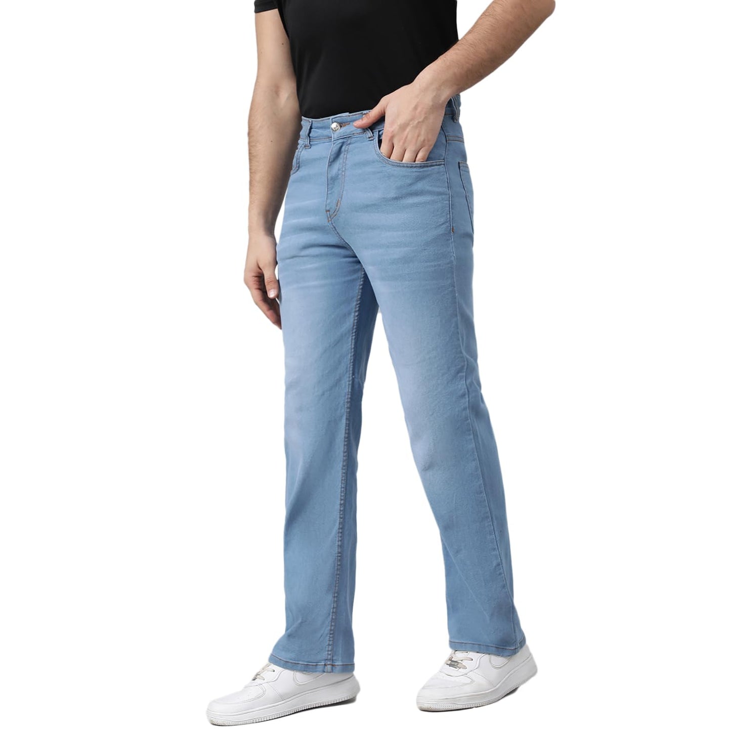 KOTTY Men’s Relaxed Fit Straight-Leg Jeans