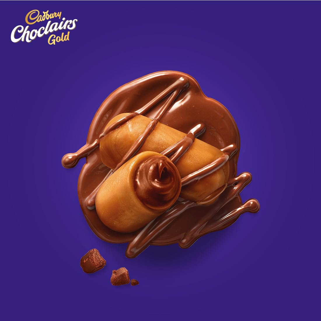 Cadbury Choclairs Gold Caramel Candy, 525 Gm (105 Candies)