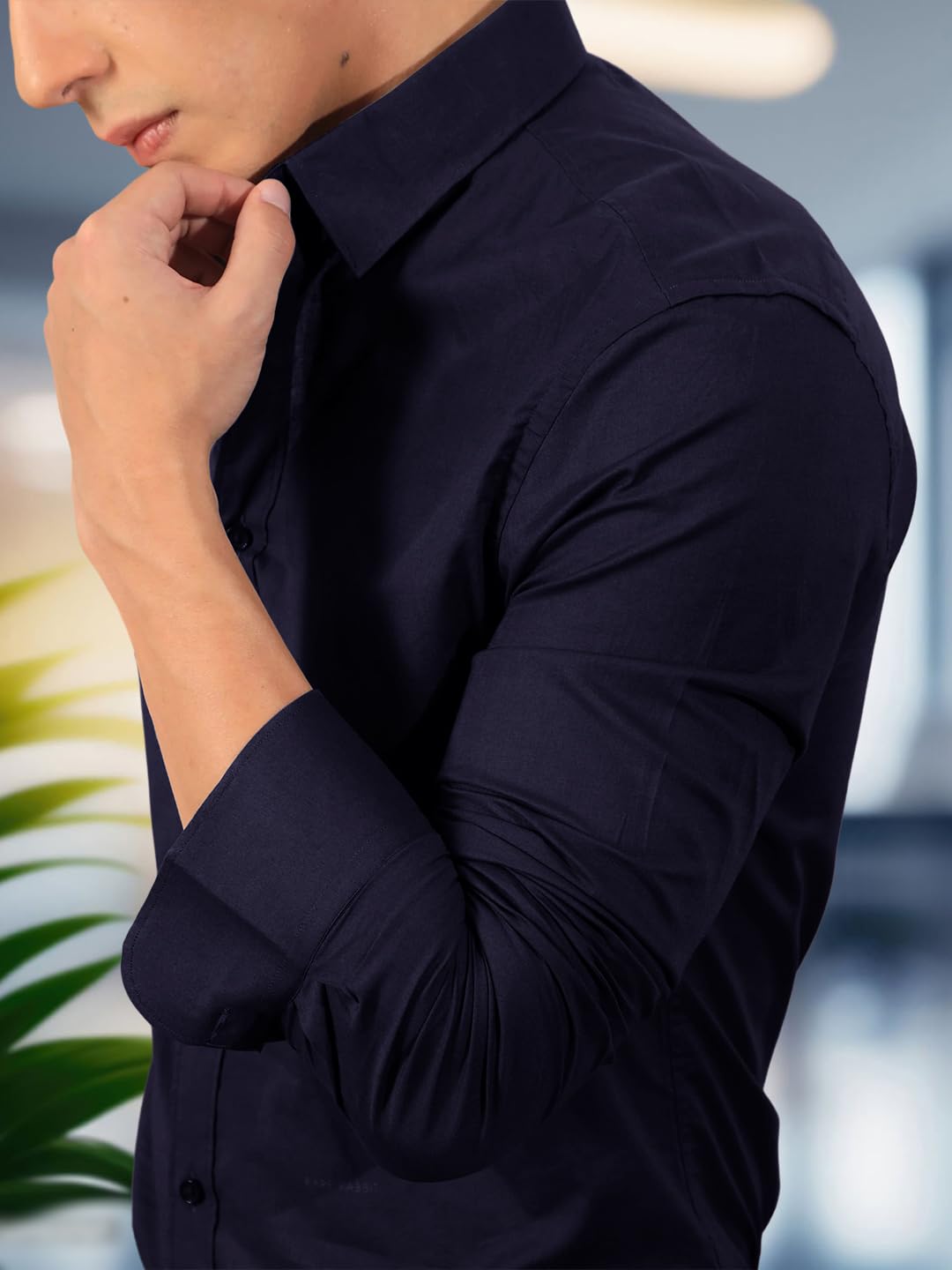 Men's Regular Fit Soft Cotton Blend Casual Comb