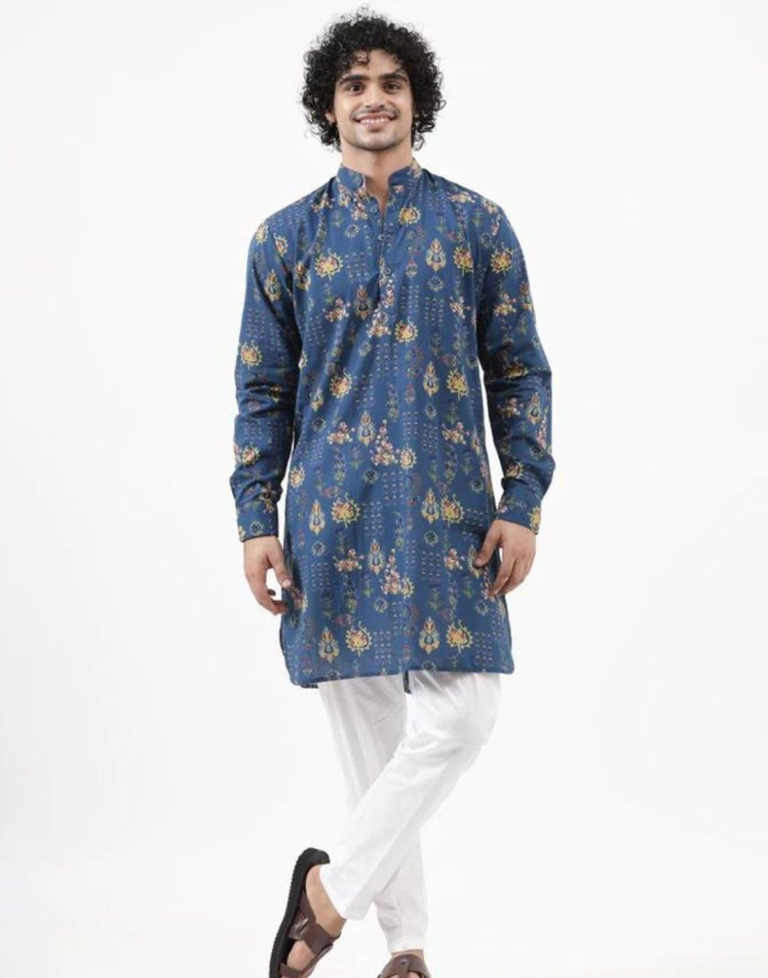 Leriya Fashion Men's Kurta | Rayon Printed Kurta