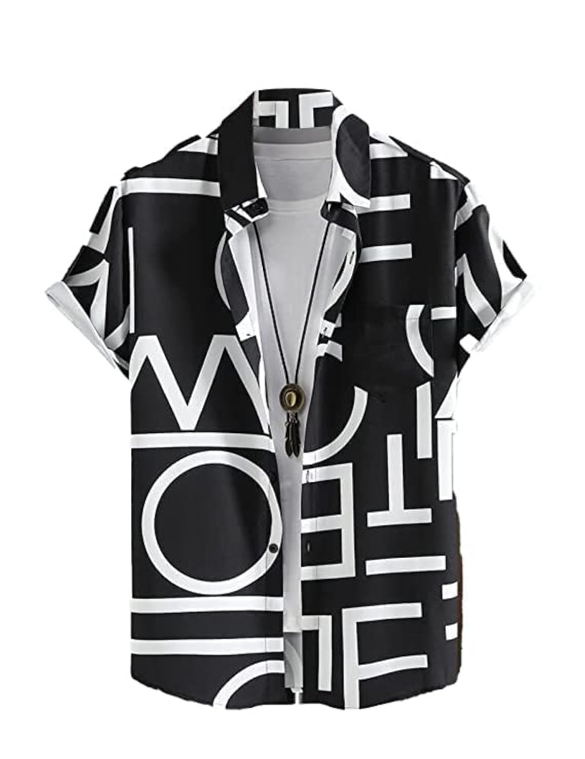 LookMark Men's Cotton Blend Printed Stitched