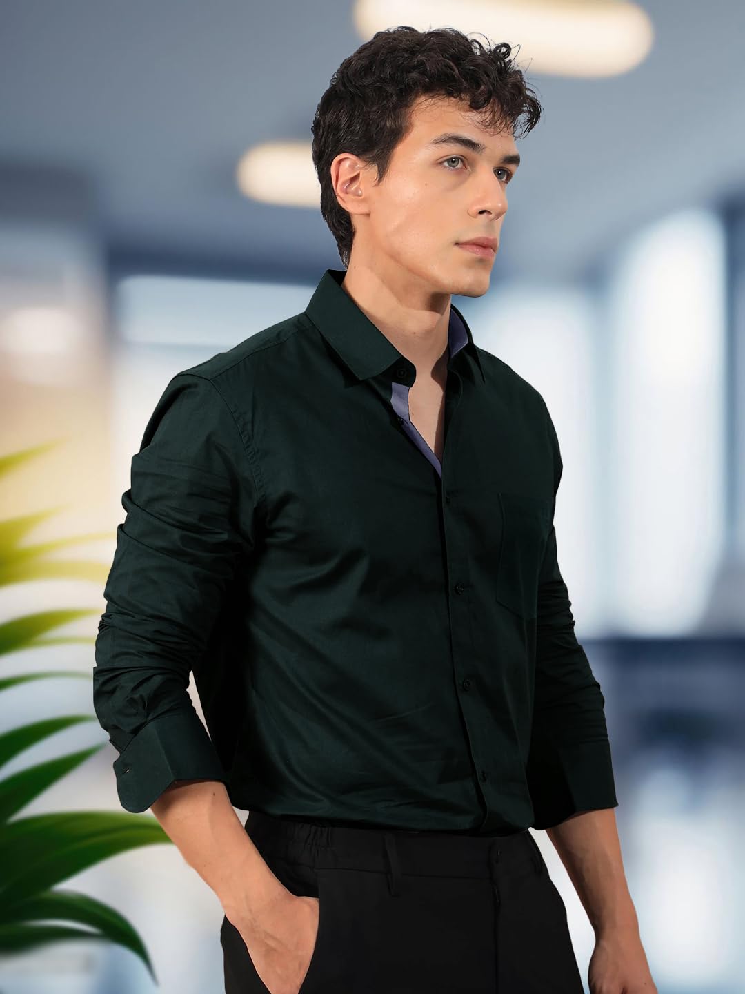 Men's Regular Fit Soft Cotton Blend Casual Comb
