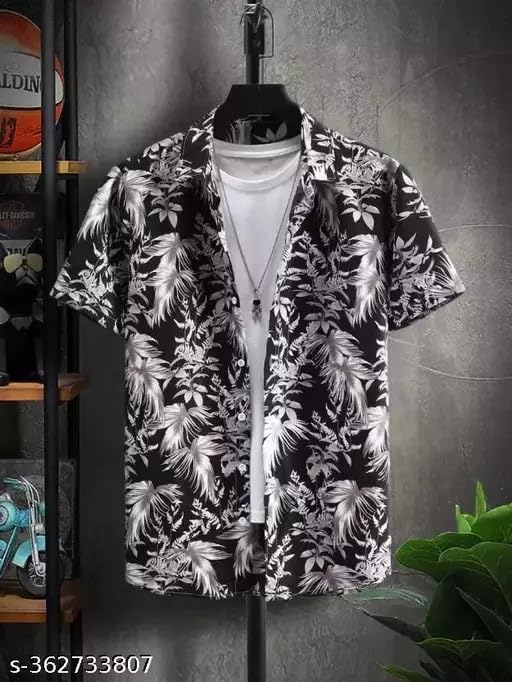 FUNKY RICH Regular Fit Shirt for Men | Half Sleeve