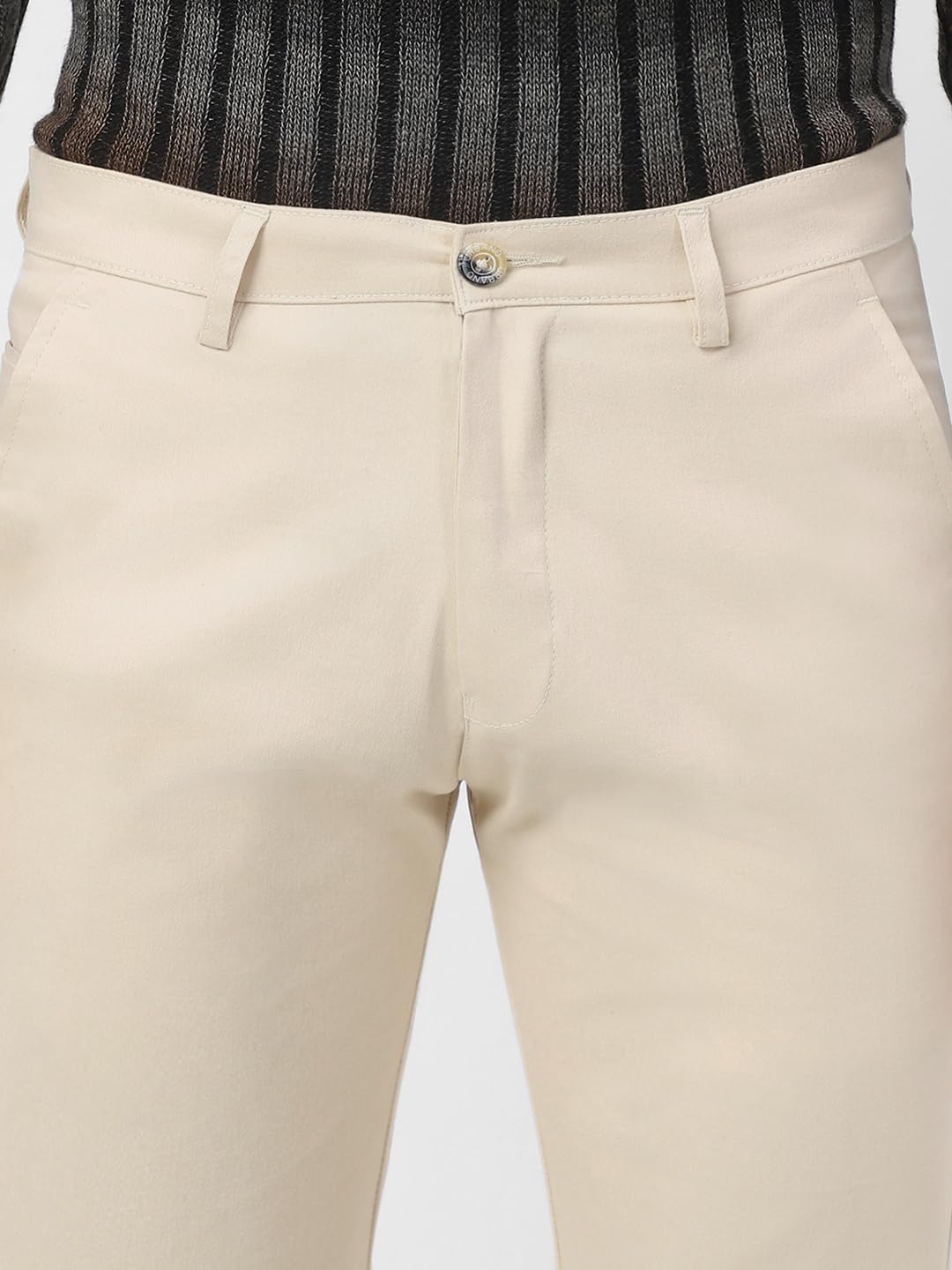 Urbano Fashion Men's Slim Fit Mid Rise Cotton Casual