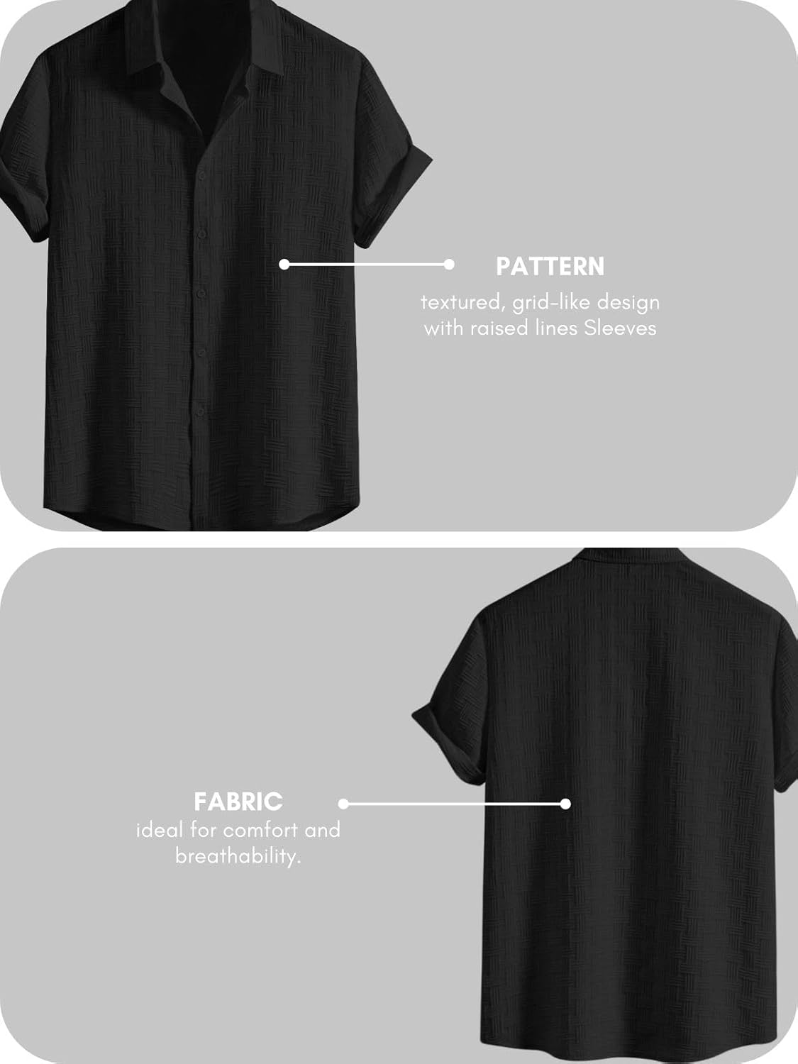Leriya Fashion Men's Formal Button Down Shirt