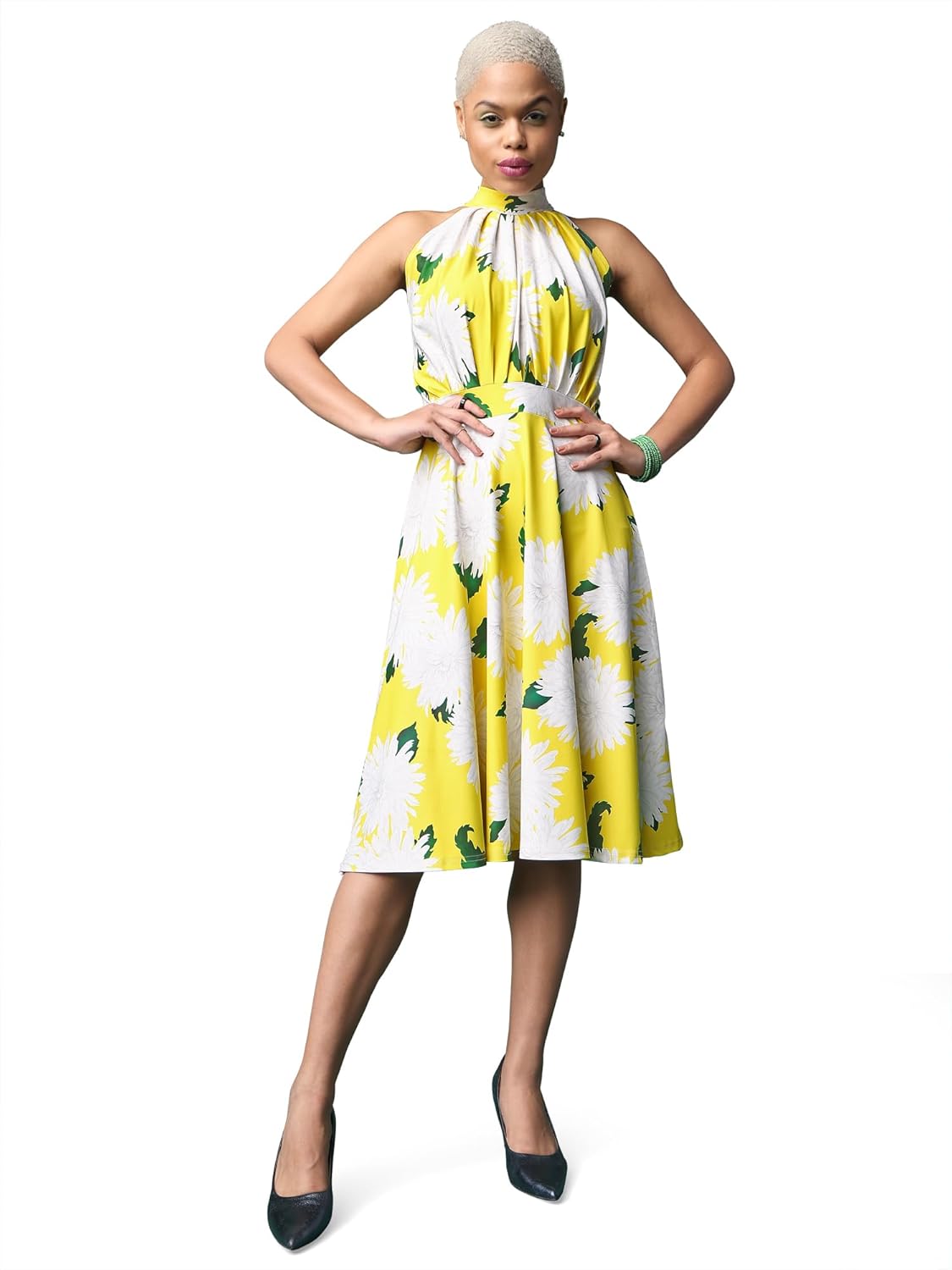 PURVAJA Women’s Fit & Flare Knee Length Dress (Wini-057-059)