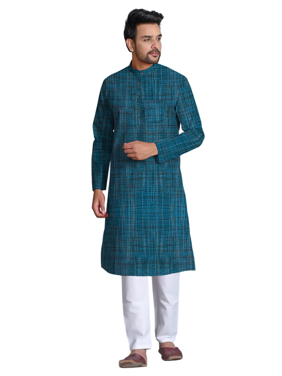 Men's Long Kurta Regular Fit with Pajama | Ethnic Wear