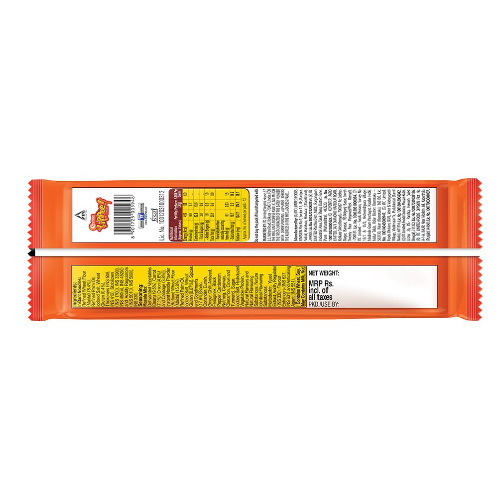 Sunfeast YiPPee! Magic Masala, Instant Noodles 8 in 1 Pack