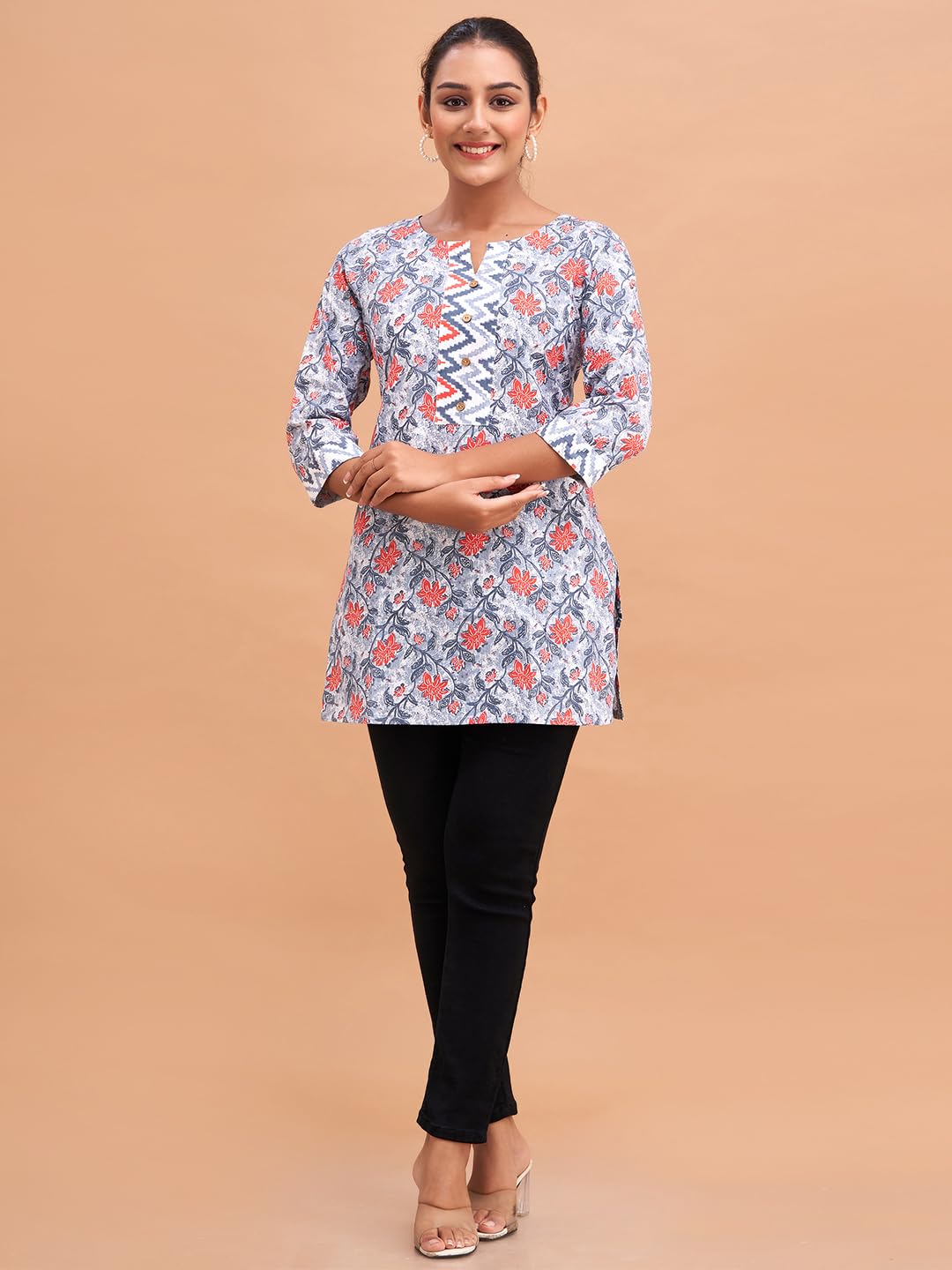 Women Cotton Printed Short Kurti | Short Kurti