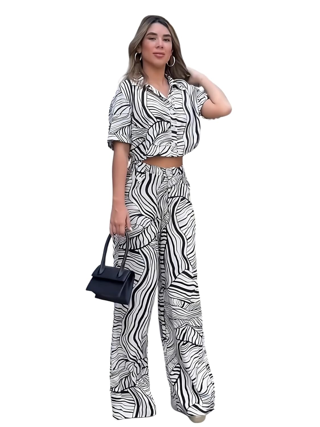 Leriya Fashion Co-ord Set for Women – Stylish Korean Summer Outfit | Trendy Travel & Streetwear Look for Girls |Jumpsuit for Women | Hangouts | Picnic | Vacation Wear | Half Sleeeve |