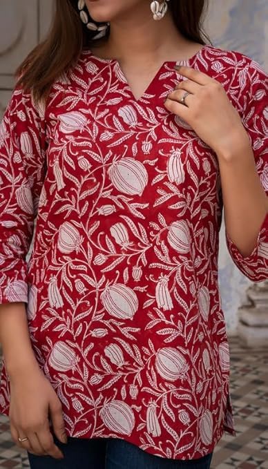 Regular Fit Printed Shirt Top Women