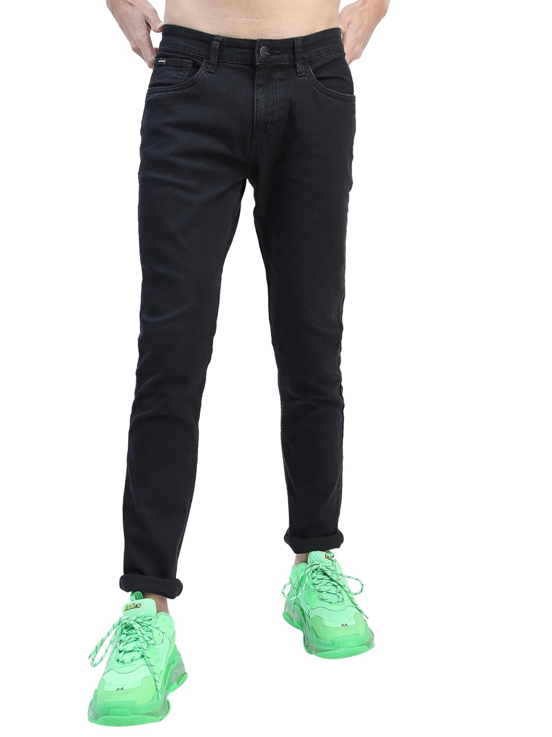 KETCH Men's Slim Fit Mid Rise Jeans (Stretchable)