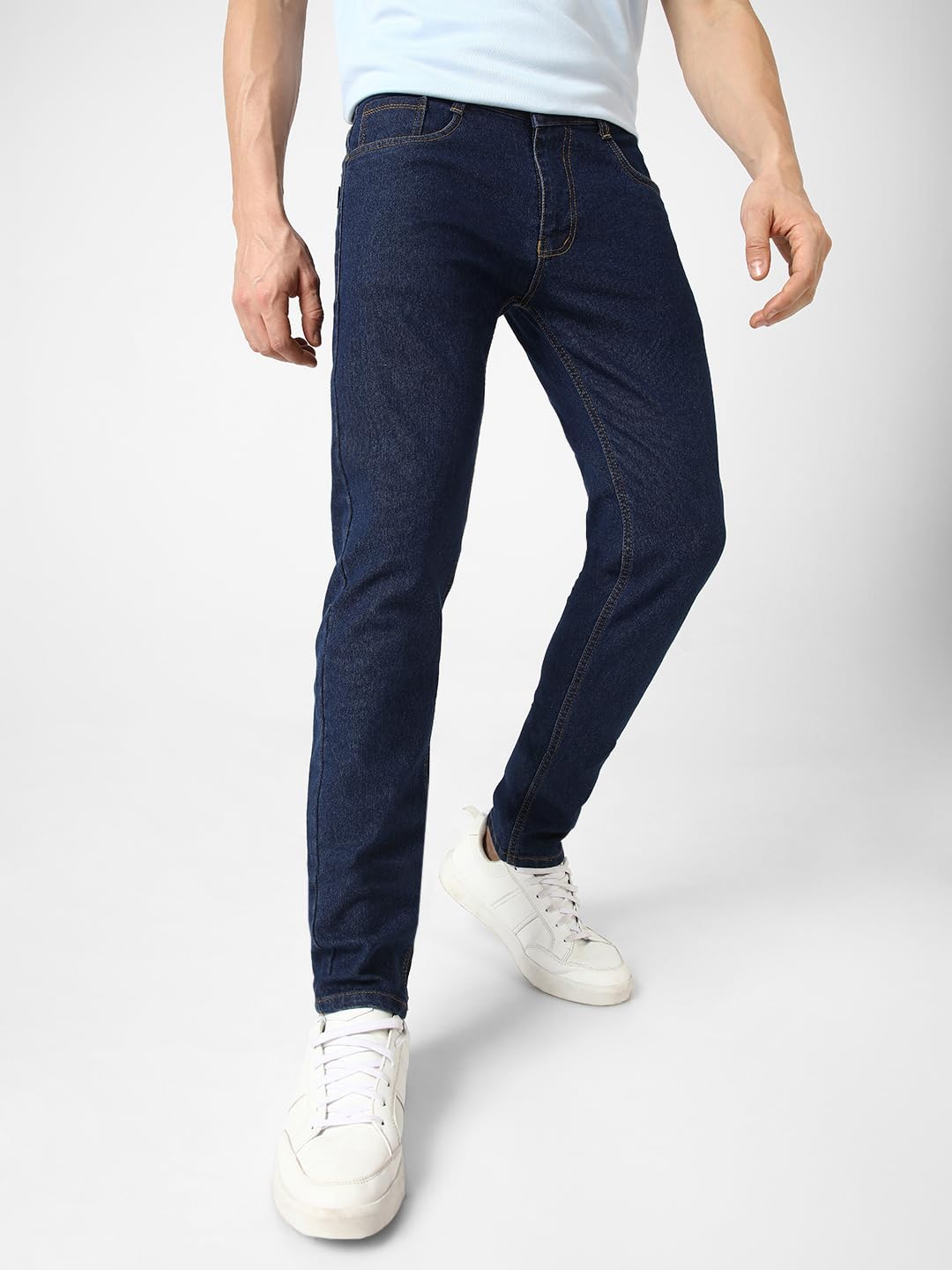 Urbano Fashion Men's Slim Fit Washed Jeans Stretchable