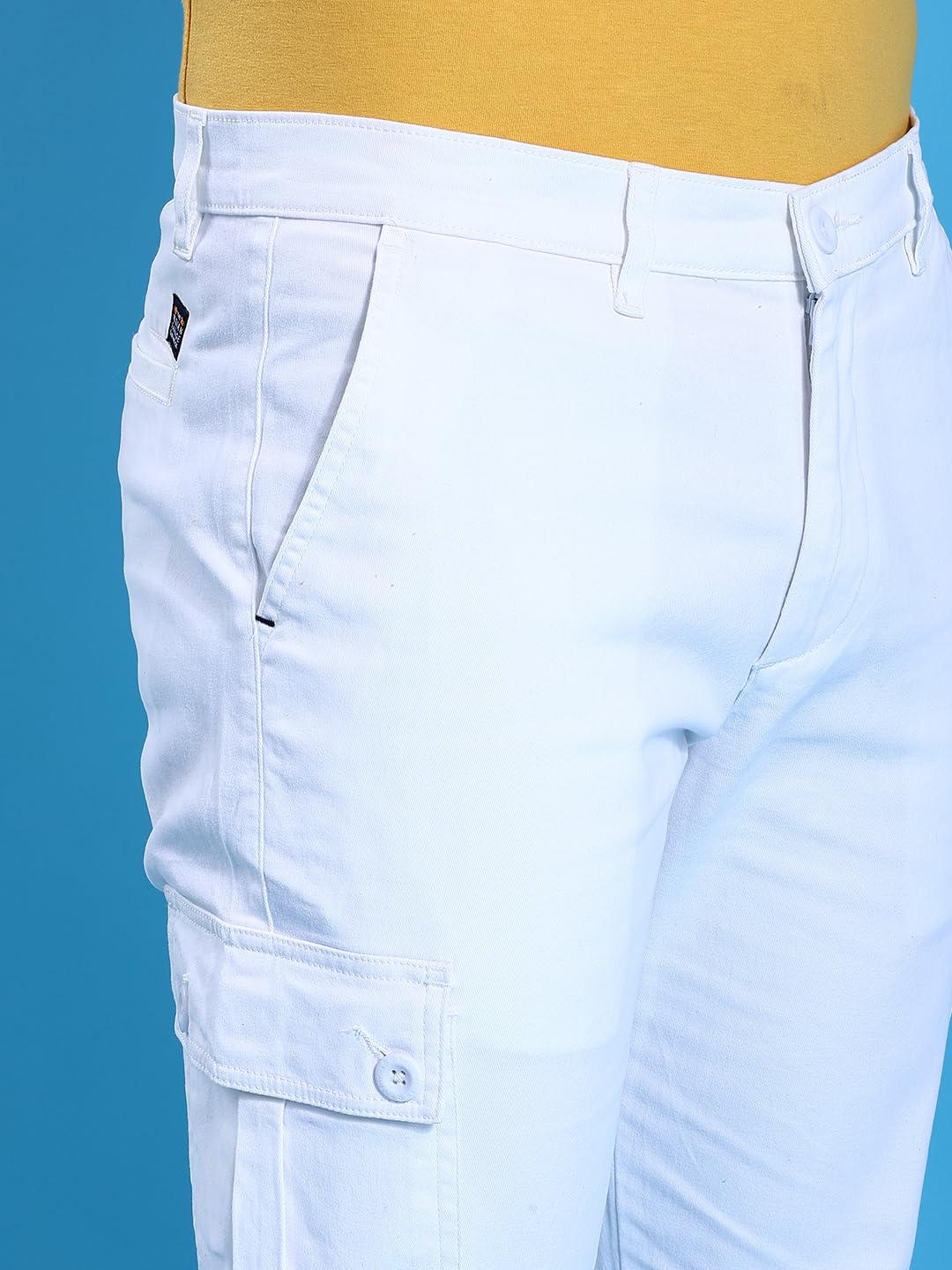 The Indian Garage Co Men's Slim Fit Mid Rise Cargo Pant