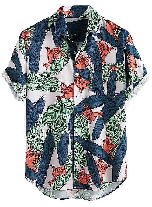 LookMark Men's Cotton Blend Printed Stitched