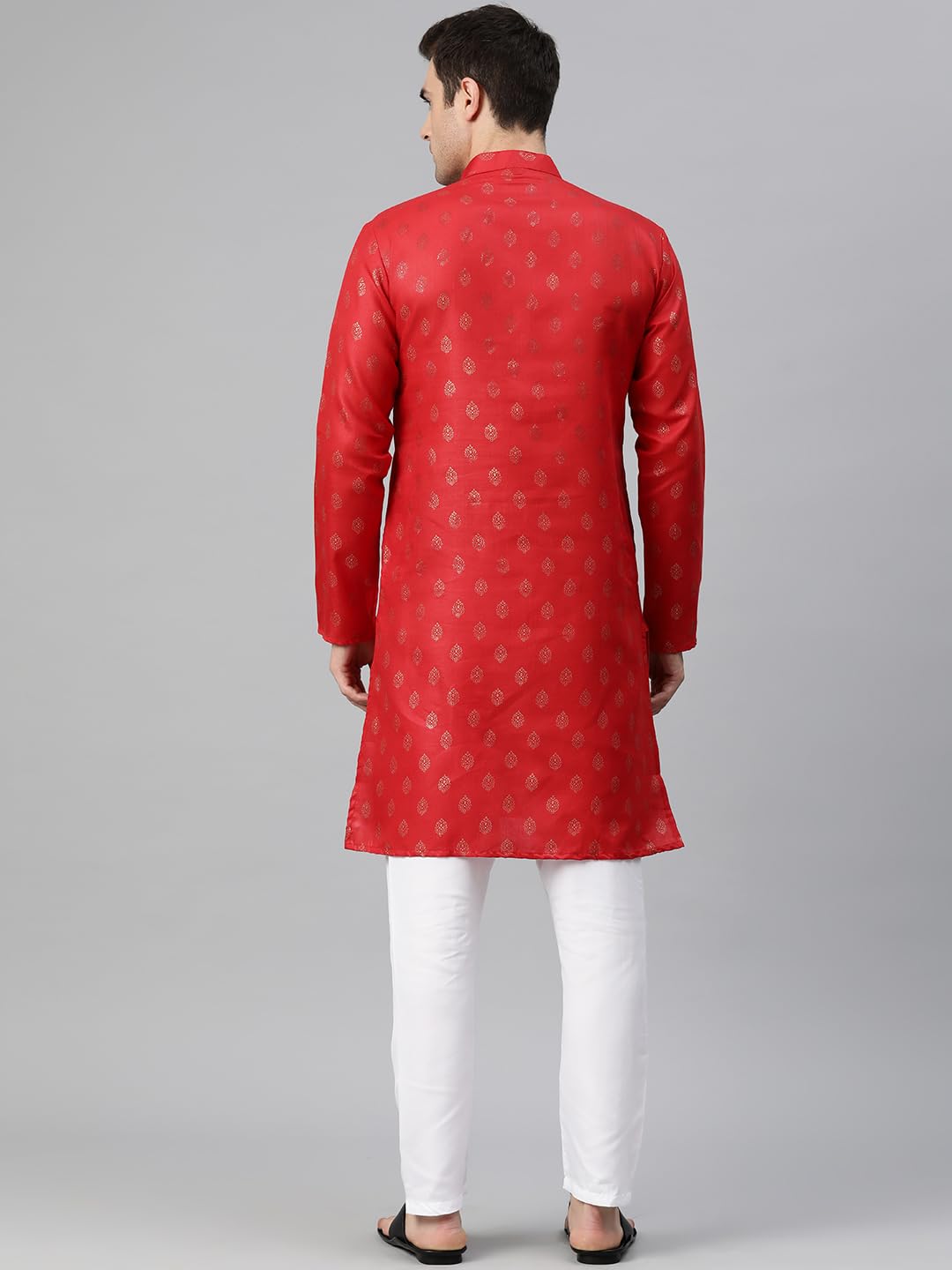 Luxrio Kurta for Men Cotton Blend Printed Regular Fit