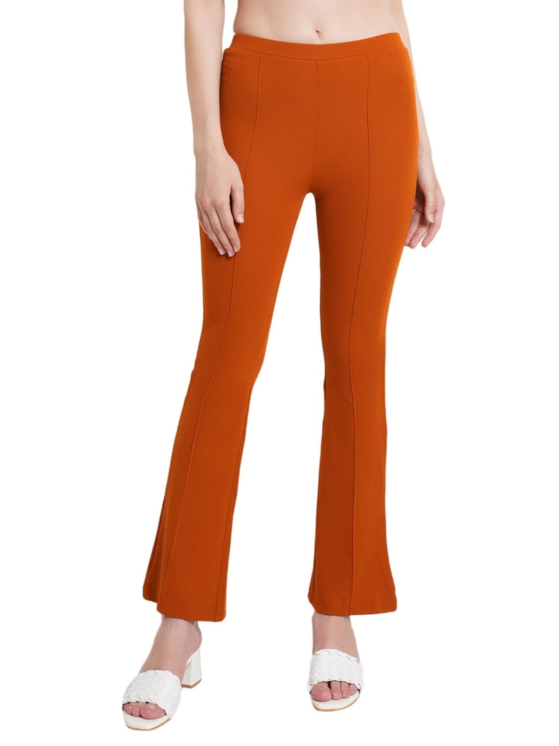 POPWINGS Casual Solid Regular Fit Solid Trouser