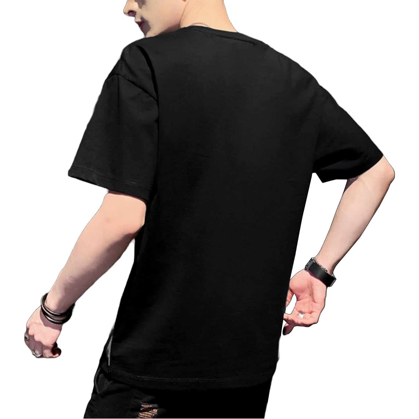 London Hills Men's Cotton Oversized Fit Casual Printed
