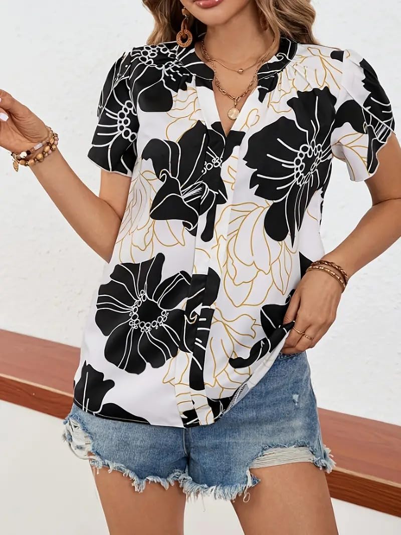 DEIDAD Women's Floral Regular Fit Shirt