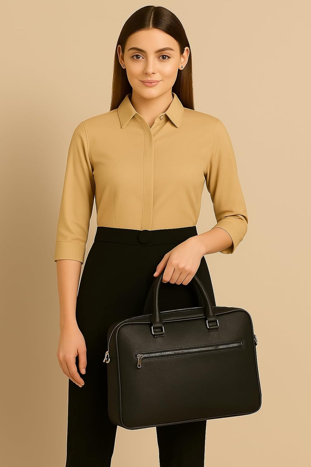 PRIASE B Women's Formal Shirt, 3/4 Sleeve