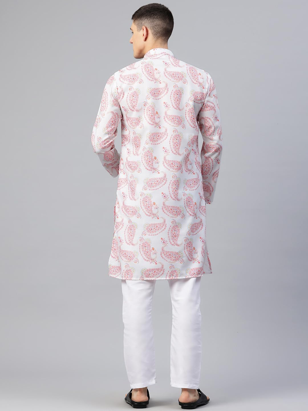 Luxrio Printed Kurta for Men Cotton Blend Linen