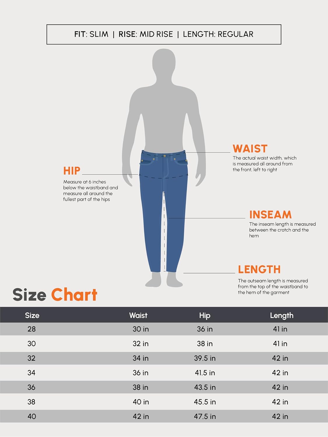 Urbano Fashion Men's Slim Fit Washed Jeans Stretchable