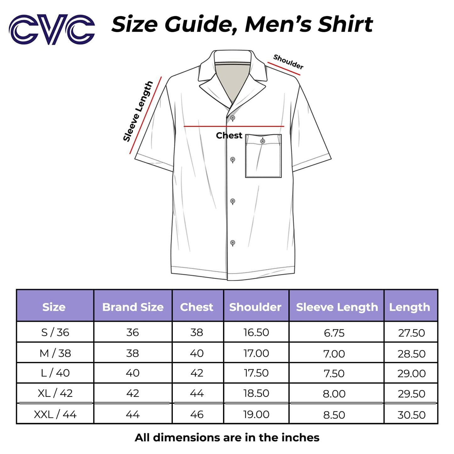 CVC Men's Regular Fit Half Sleeve Printed Shirt
