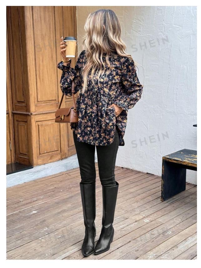 JC JUMMY COUTURE Striped Print Round Neck Blouse