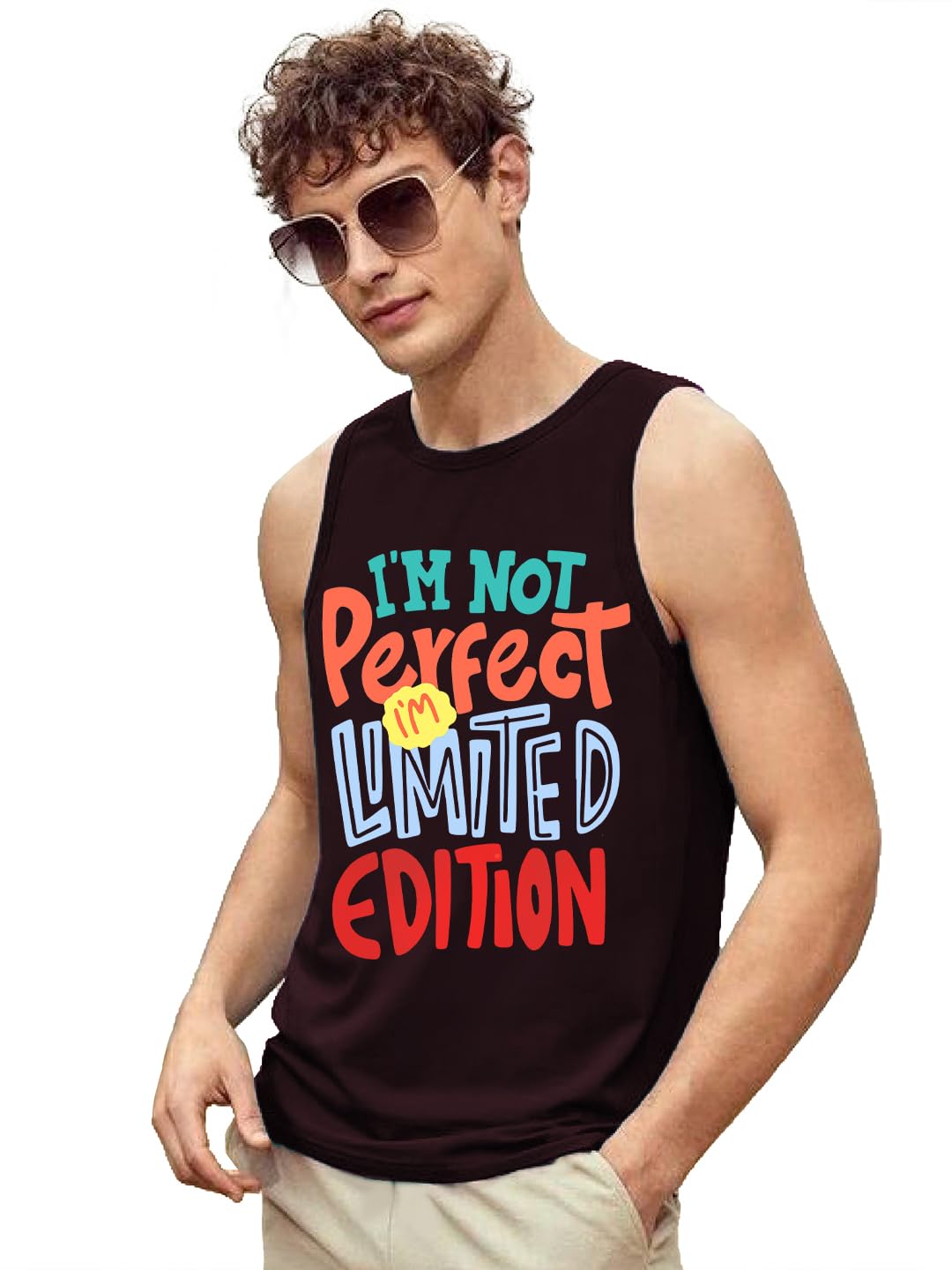 CHKOKKO Tank Tops Sleeveless T-Shirt for Men Cotton