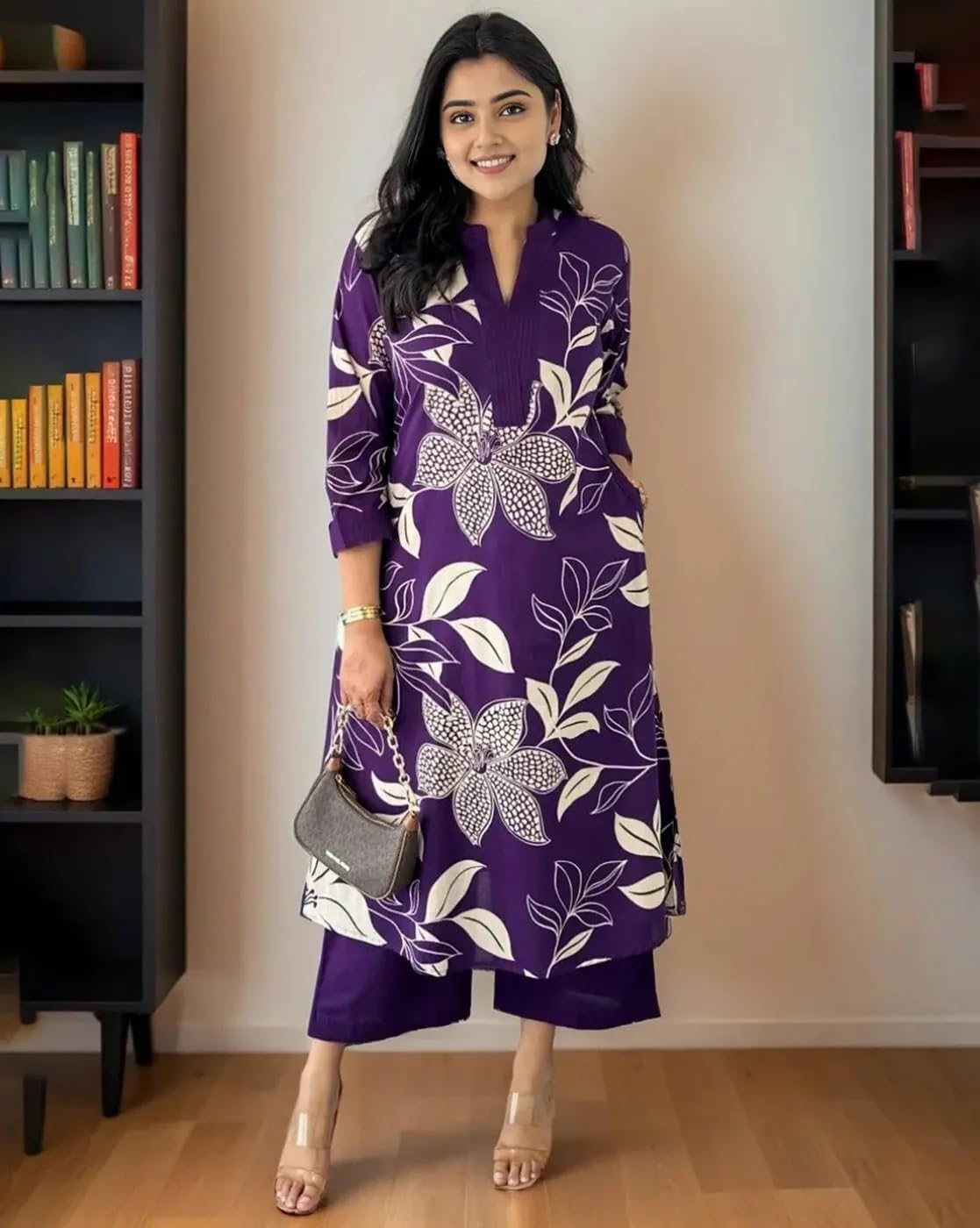 Fast Fashions Women's Rayon Viscose A-Line Printed
