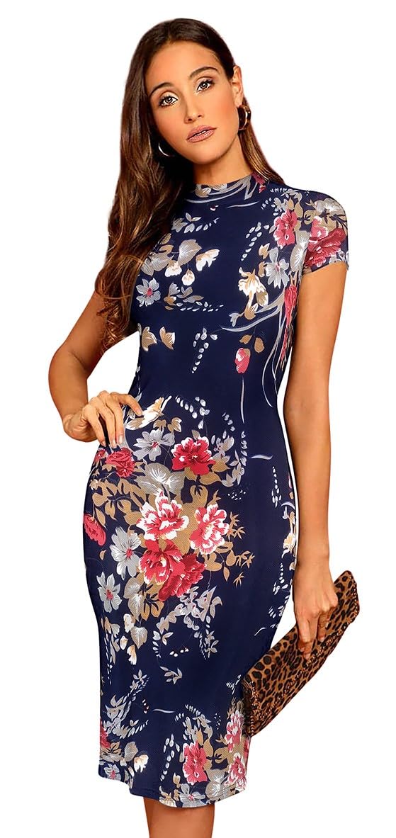 ILLI LONDON Women's Bodycon Knee Length Dress