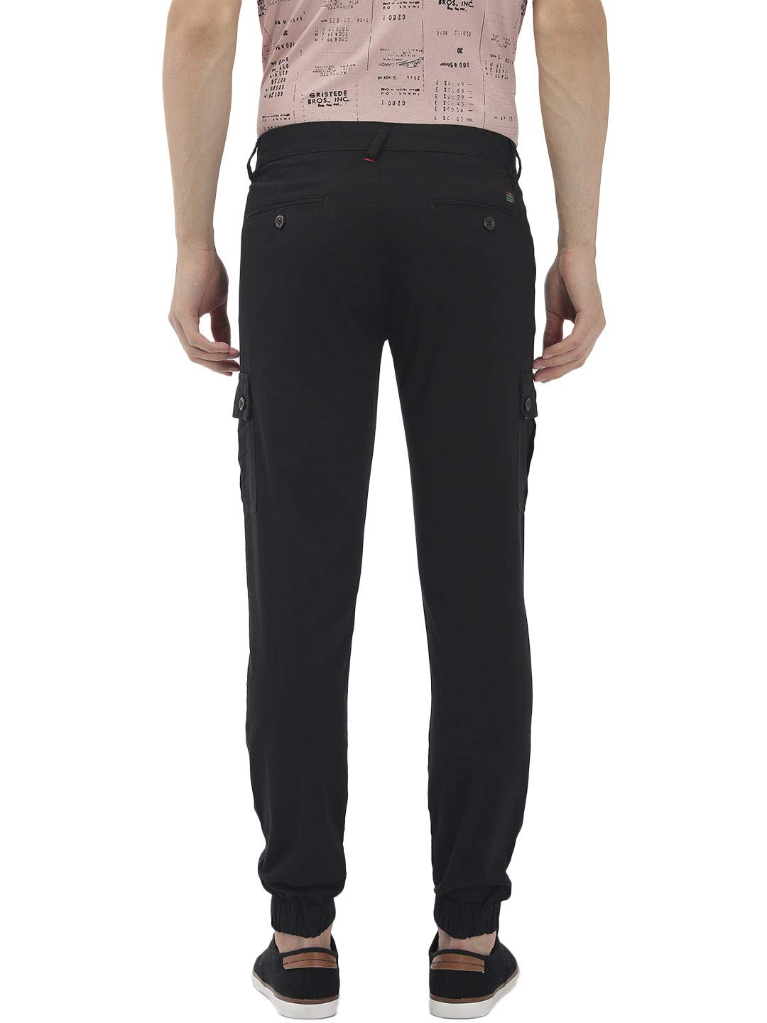 The Indian Garage Co Men's Slim Fit Mid Rise Cargo Pant