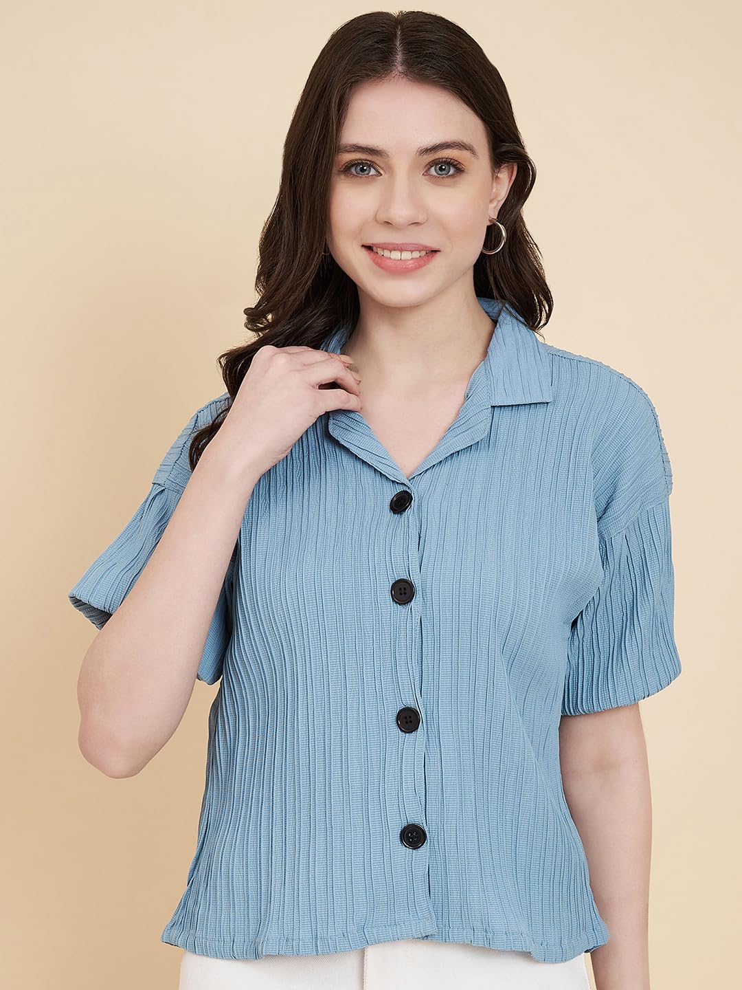 VAIRAGEE Women Cotton Blend Striped Pattern