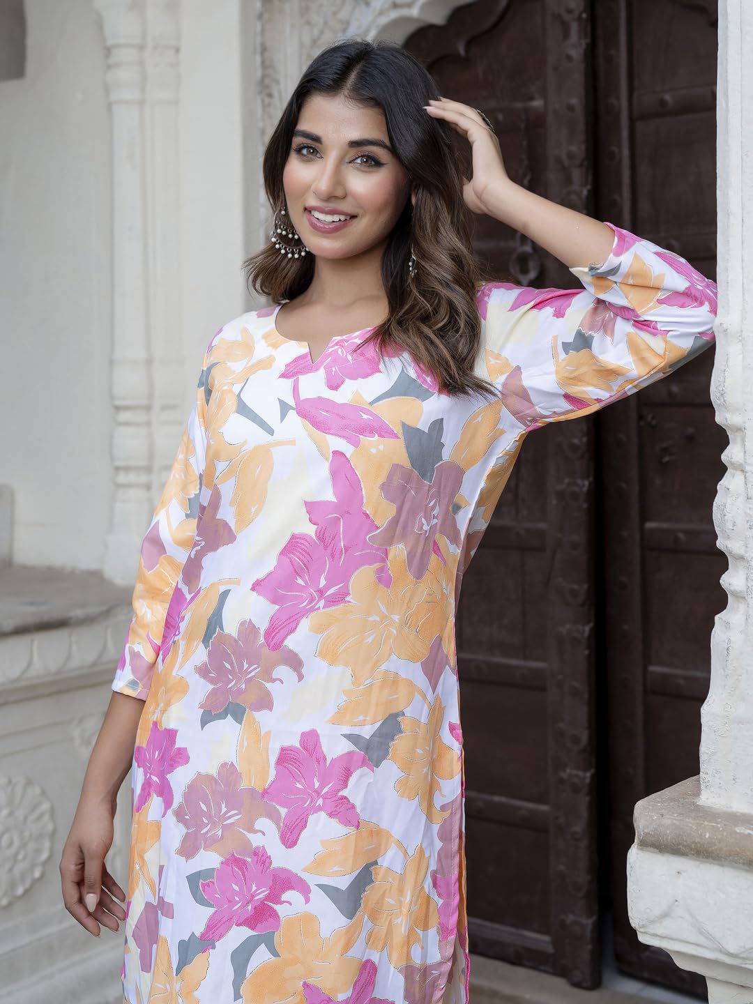 VredeVogel Cotton Blend Kurta Set for Women