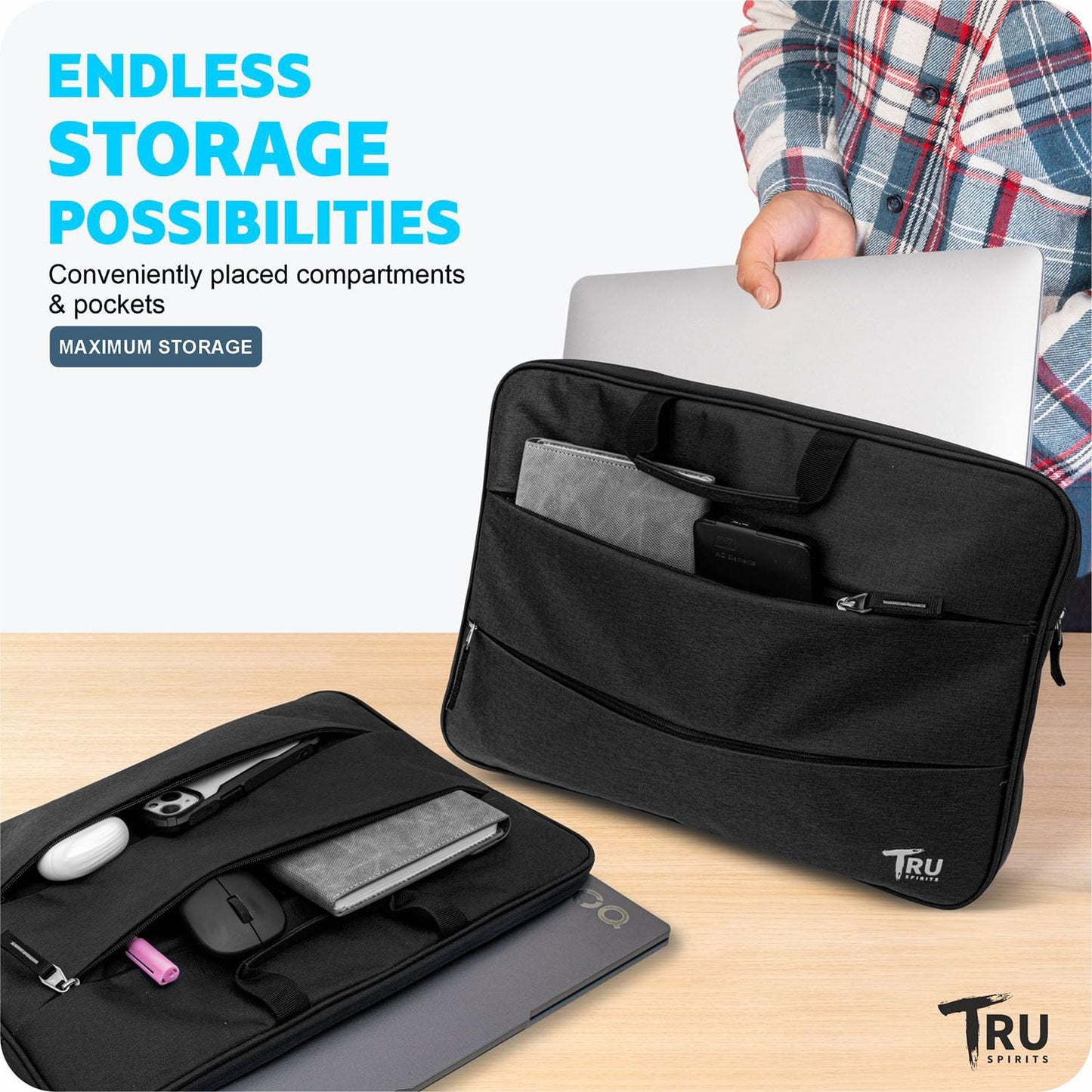 TRU SPIRITS Laptop Sleeve/Pouch/Case/Bag