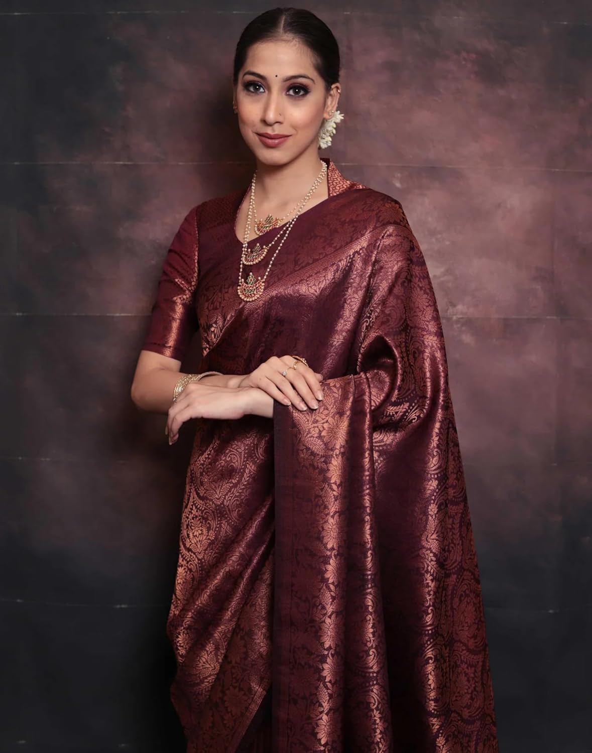 Women's Kanjivaram Soft Silk Blouse Piece For Wedding