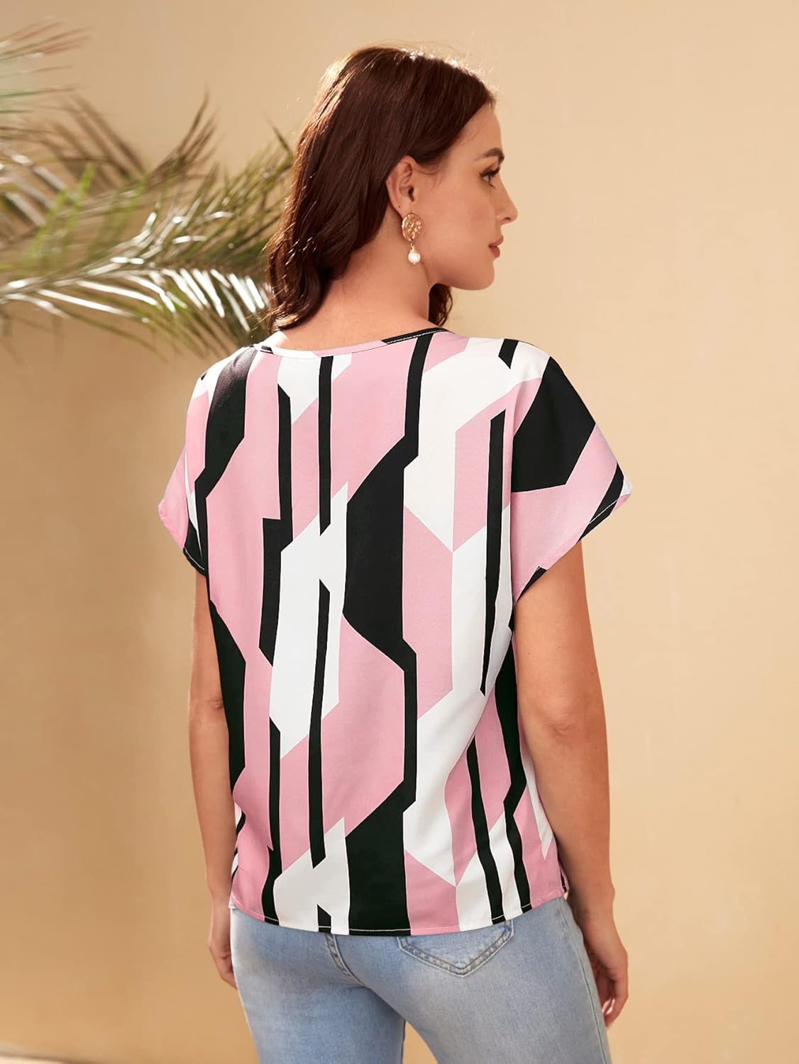 Sheetal Associates Women's Casual Regular Sleeves Printed Top,Multicolor