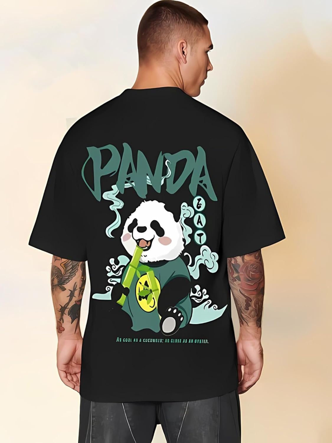 CrazyBee Cotton Back Printed PandaCool Half Sleeve