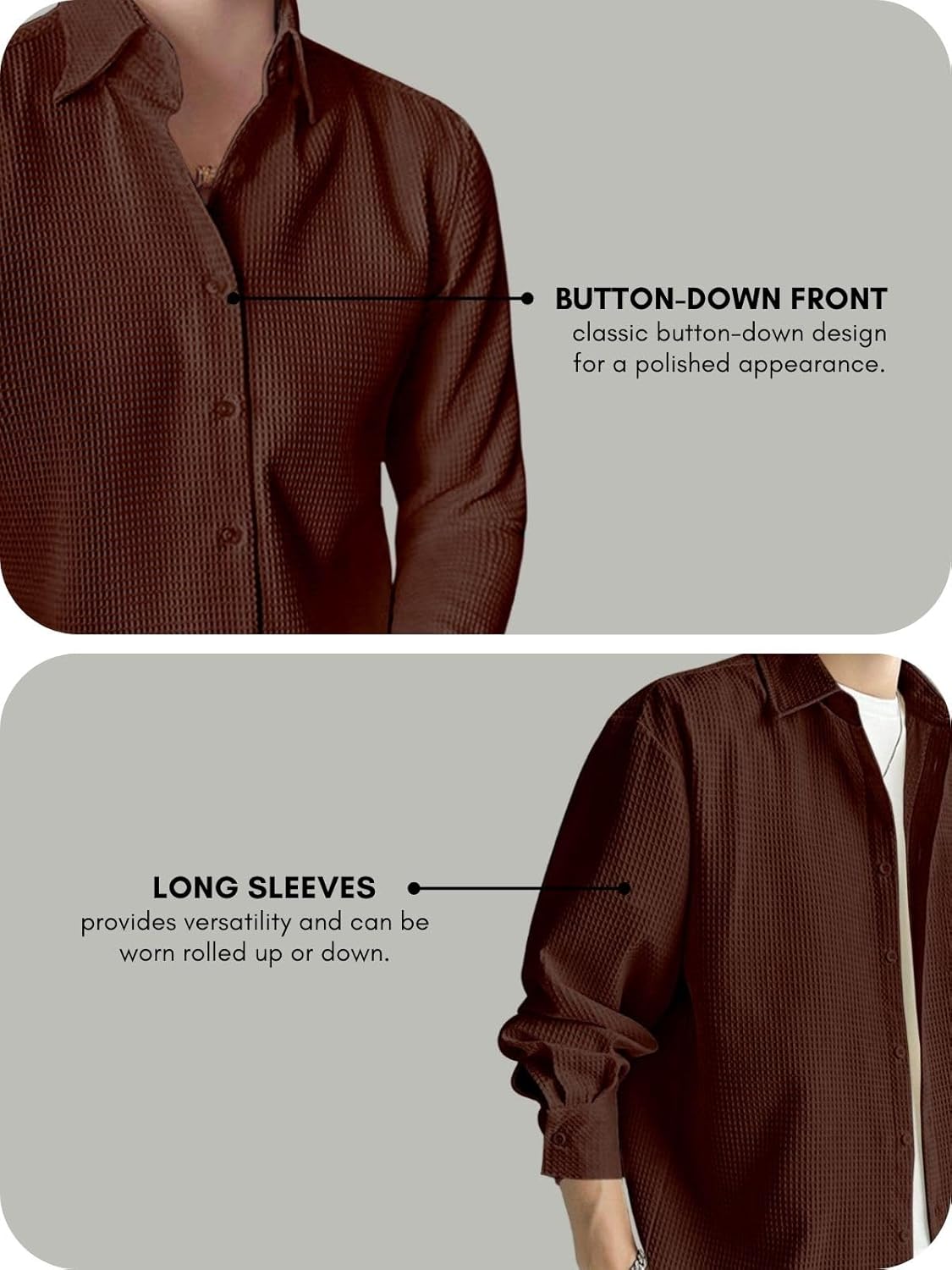 Leriya Fashion Men's Solid Regular Fit Shirt
